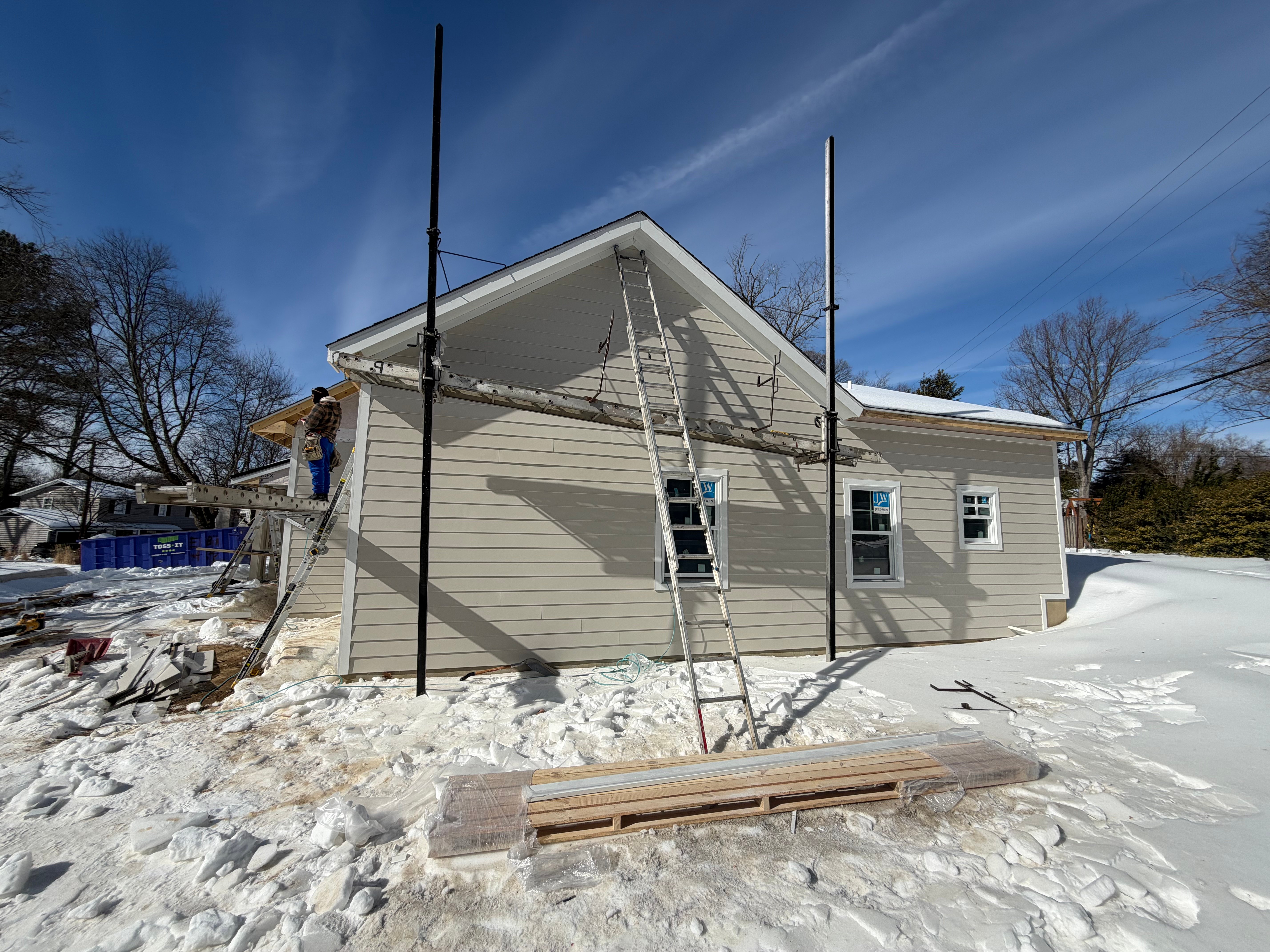 James Hardie fiber cement siding installation by Browning Pro-Built